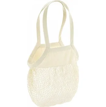 Nákupní taška Westford Mill Síťovka na nákupy z organické bavlny unese až 6 kg Barva: Přírodní, Velikost: 38 x 41 cm WM150