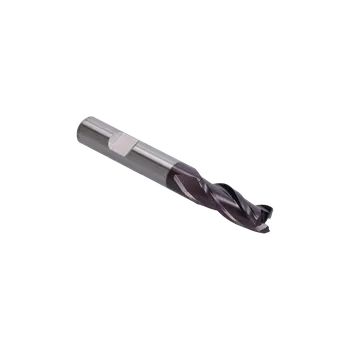Vrták KOVIAN, s.r.o. válcová fréza Ø10mm, HSSCo8, DIN 844K, TiAlN povlak, válcový dřík s destičkou (Weldon) dle DIN 1835 B