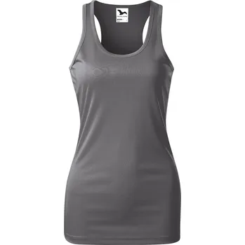 Dámská móda MALFINI Dámský funkční nátělník Racer s vykrojenými zády Barva: šedá ocelová, Velikost: XXL