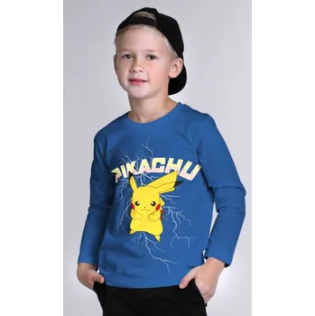 Chlapecké tričko TRIČKO POKÉMON dlouhý rukáv 5620 modré Velikost: 152