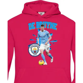Chlapecká mikina Dětská mikina Kevin De Bruyne, Barva Purpurová, Velikost 110-116, Canvas Dětská mikina Bezvatriko.cz 2040