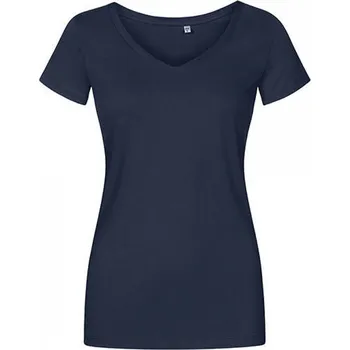 Dámské tričko X.O by Promodoro Úzké delší bavlněné dámské tričko do véčka Barva: modrá námořní, Velikost: M XO1525