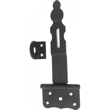 Tesařské kování BKshop ZZP 85c Závěs zamykací ozdobný 85x50x200 mm černý