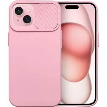 Pouzdro na mobilní telefon Slide TPU CAMSHIELD / pružné pouzdro / kryt / pro Apple iPhone 15 Plus (6,7") / růžové
