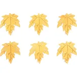 Anděl Přerov, s.ro. List dřevěný na kolíčku 4 cm, 6 ks, oranžový