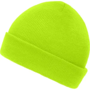 Čepice Daiber - čepice Dětská čepice Knitted Cap for Kids MB7501 Barva: Žlutá neonová