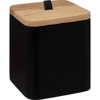 5five Simply Smart Nádoba na kosmetické tampóny a tyčinky NATUREO, 9,1 x 9,1 x 10,3 cm