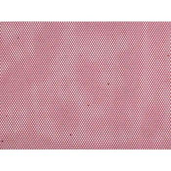 Tyl tuhý s glitry, barva 3 červená