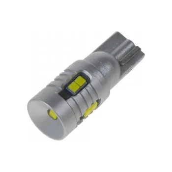 Autožárovka LED T10 bílá, 12/24V, 9LED/3W SMD