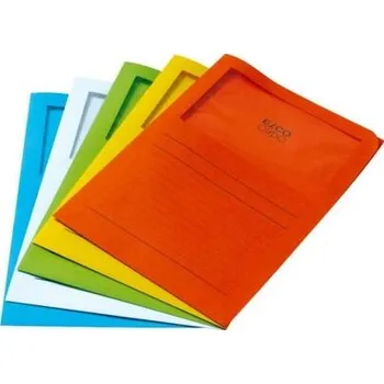 ZAKLÁDACÍ SLOŽKA ELCO ORDO CLASSICO, s oknem a potiskem, mix 5 barev po 10ks , 50 ks v balení