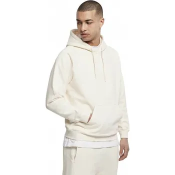 Pánská mikina Teplá pánská mikina klokanka do pasu Urban Classics 380 g/m Barva: whitesand, Velikost: 4XL