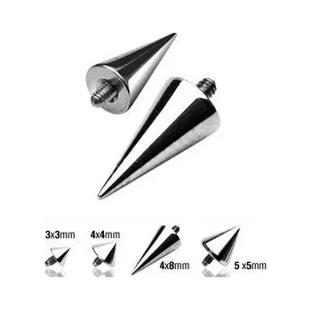Piercing Microdermal - ozdobná část špička (3x3 mm)