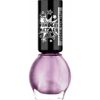 Přípravek na nehty Miss Sporty lak na nehty 7 ml Wonder Metal 40 Super Purple fialový