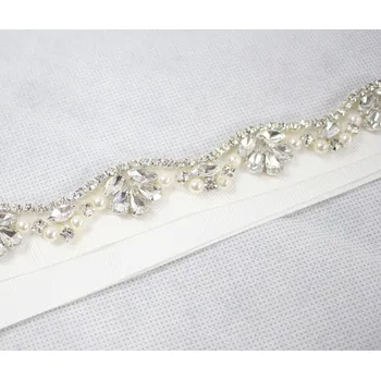 B-TOP Elegantní svatební pás Crystal - bílá