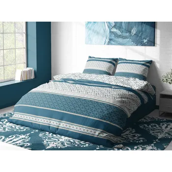 Povlečení Aaryans francouzské bavlněné povlečení Colette zelené 220x200/70x90cm