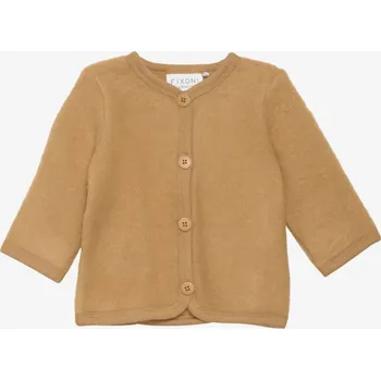 Dětský merino cardigan na knoflíky hnědý Brown Sugar FIXONI Velikost: 74