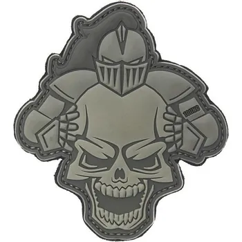 Nášivka 101. INC Nášivka rytíř knight 3D PVC šedá