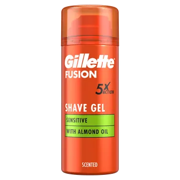 Gillette Fusion5 Ultra Sensitive gel na holení s mandlovým olejem