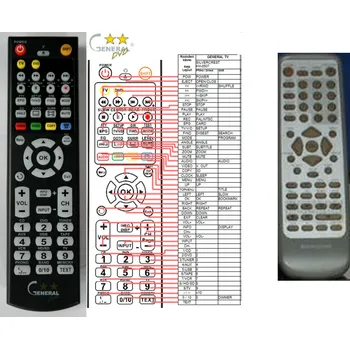 SILVERCREST KH-6507 - kompatibilní značkový dálkový ovladač General