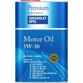 Motorový olej Motorový olej FANFARO 5W-30 1L pro vozy Chevrolet a Opel FF6717-1ME