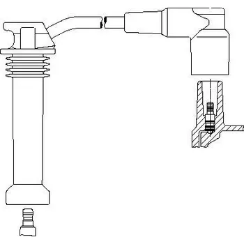 Zapalovací kabel zapalovací kabel, , BREMI, 8A19/26