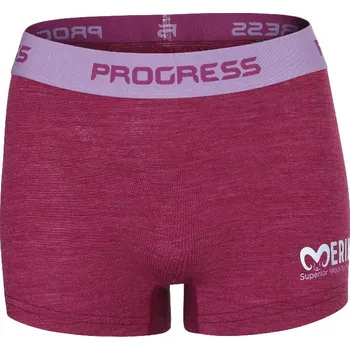 Dámské termo spodní prádlo Dámské merino boxerky PROGRESS MW Sknz vínové Velikost: XL