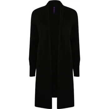 Dámský svetr Volný dámský dlouhý svetr Henbury z jemné pleteniny Barva: Černá, Velikost: 3XL W719