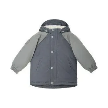Kojenecká bunda LEOKID Zimní bunda Color Block Fjord Gray Vel. 2 - 3 roky (92)