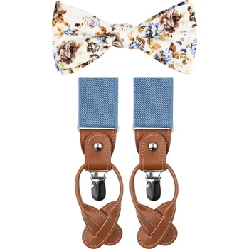 Kravata Bubibubi Motýlková sada Luca s kšandami