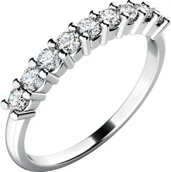 Šperk Zásnubní prsten bílé zlato 585/1000 přírodní diamant 0.384 ct G/SI ZP-10772D velikost 49