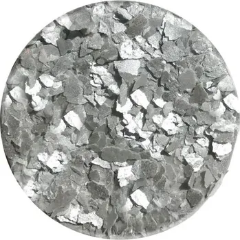 Jedlá dekorace na dort Crystal Candy - dortové vločky tmavě stříbrné 7g (expirace)