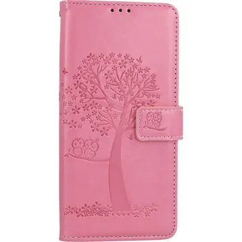 Pouzdro na mobilní telefon Pouzdro Xiaomi Redmi Note 12 Pro+ 5G knížkové Růžový strom sovičky (kryt neboli obal na Xiaomi Redmi Note 12 Pro+ 5G)