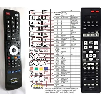 Dálkový ovladač DENON RC-1157 - kompatibilní značkový dálkový ovladač General