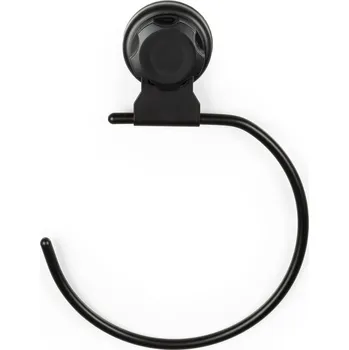 Držák na ručník Černý samodržící nástěnný držák na osušky Compactor Bestlock Black Belt And Towel Support ID_1324790