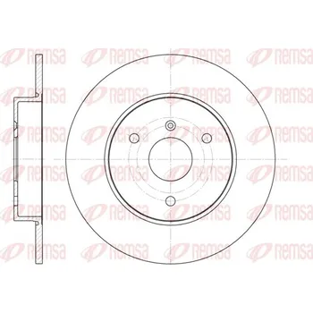 Brzdový kotouč Brzdový kotouč REMSA 6617.00