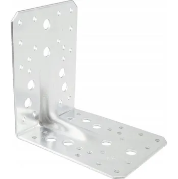 Tesařské kování KP 7 / KP 10 Úhelník s prolisem 130x130x100x2,5mm certifikát CE