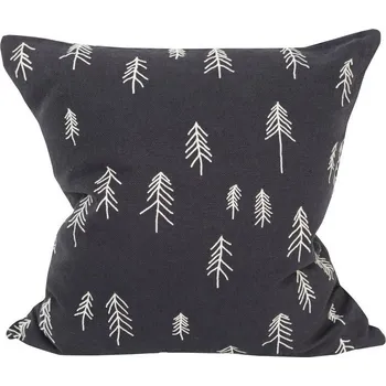 Dekorativní polštářek Vyšívaný povlak na polštář TALL blue 50x50, Fine Little Day Švédsko