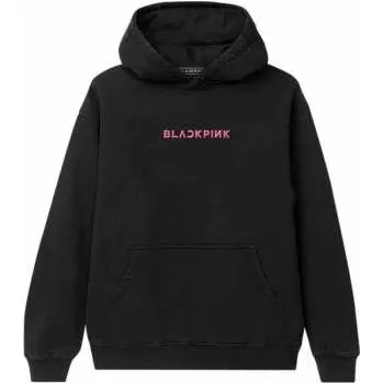 Pánská mikina Merch BLACKPINK: Blackpink Unisex Pullover Hoodie: Pink Venom Group Photo (back Print) (large) L