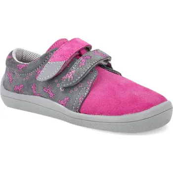 Barefoot dětské tenisky Beda - Unicorn růžové Velikost: 22