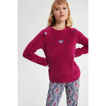 Pánské pyžamo Vamp - Pyžamo s dlouhými rukávy 19424 - Vamp fuchsia berry XXL