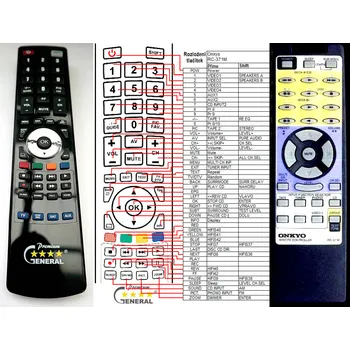 ONKYO RC-371M - kompatibilní značkový dálkový ovladač General