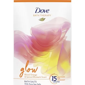 Koupelová sůl Dove Bath Therapy Glow sůl do koupele Blood Orange & Spiced Rhubarb 400 g