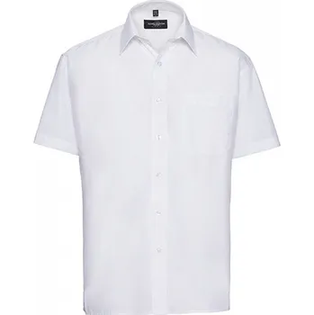 Pánská košile Russell Collection Popelínová košile Russell z polybavlny 65% polyester, 35% bavlna Barva: Bílá, Velikost: M (39/40) Z935