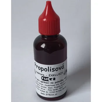 Doplněk stravy STEZA - Propolisová tinktura - EXKLUSIV 5x 50 ml. (Propolisová tinktura EXKLUSIV)
