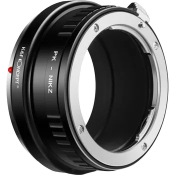 Redukce K&F Concept z objektivu Pentax K na Nikon Z (Umožní nasadit objektiv s bajonetem PK na fotoaparáty NIKON Z)