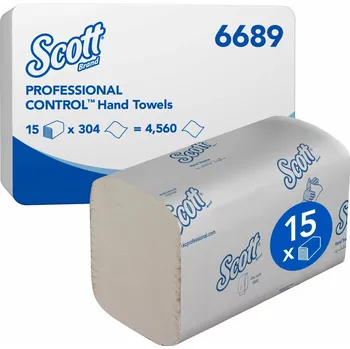 Papírový ručník Papírové ručníky skládané SCOTT® Control - bílé, 4560 út/kar