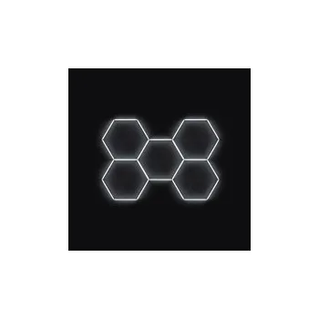 LED páska Kompletní LED hexagonové svítidlo, velikost: 5 elementů 238 x 168 cm, teplota chromatičnosti: denní bílá 4500 K SLEVA 3%