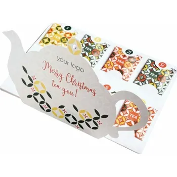 Čokoláda Reklamní cukrovinky Čajový adventní kalendář 500ks 33.6 g