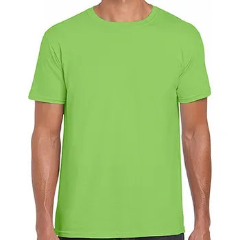 Pánské oblečení Měkčené tričko Gildan SoftStyle s krátkým rukávem 150g/m Barva: Limetková zelená, Velikost: XXL G64000