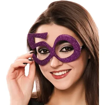 Žertovný předmět Ptákoviny CB Brýle k 50 narozeninám Barva: fialová